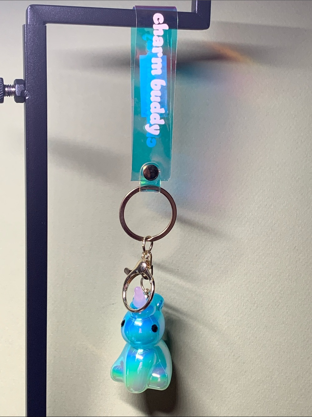 Charm Buddy Keychain - Blue Unicorn